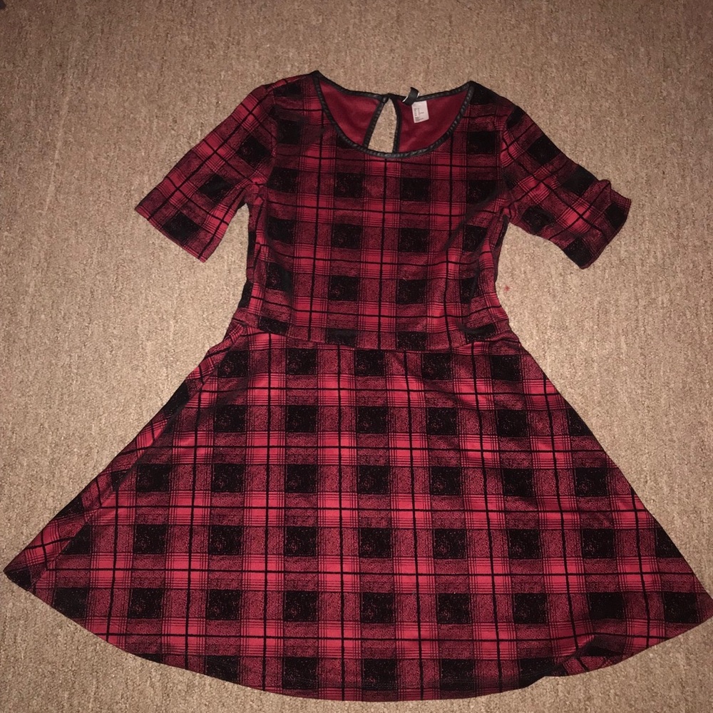 H&M Dress Black with red